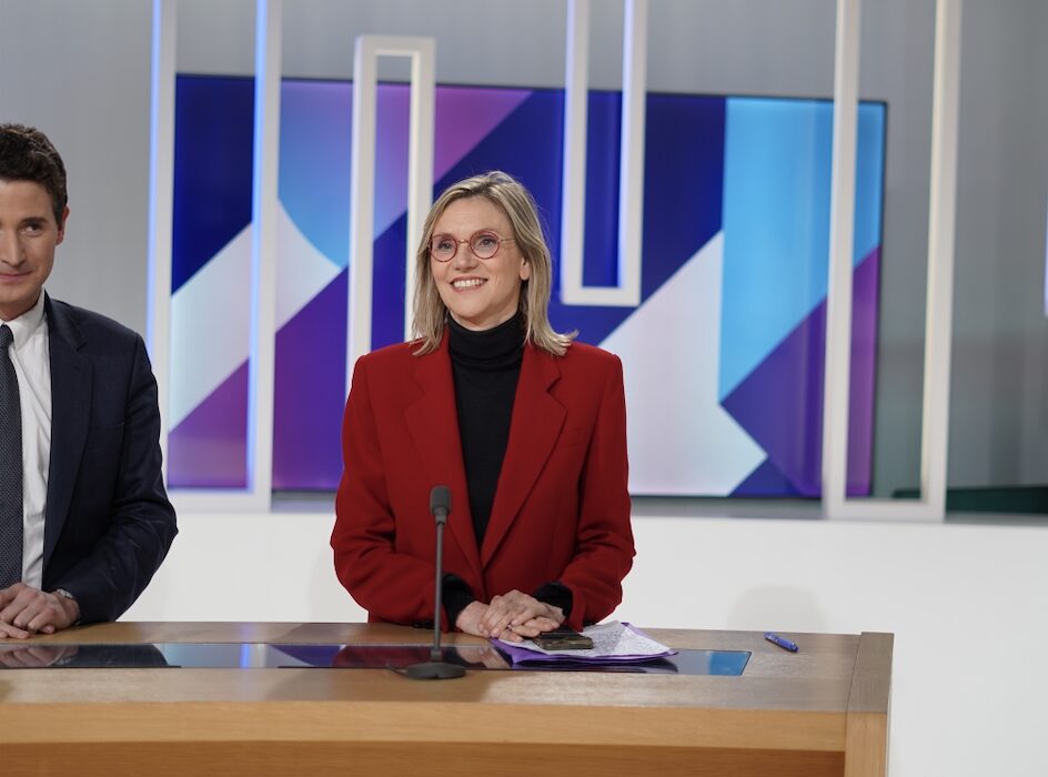 Agnès Pannier Runacher lors d'un débat sur l'émission dimanche en politique Nord-Pas-de-Calais